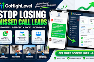 set up gohighlevel missed call text back and lead follow up