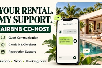 be your airbnb, vrbo and booking com cohost