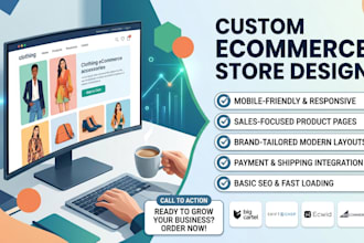 design or redesign big cartel shift4shop ecwid bigcommerce website to boost sale