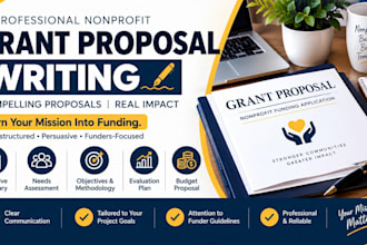 write nonprofit grant proposals and funding applications