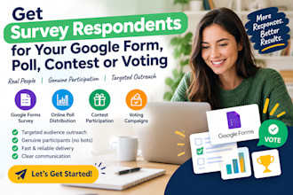 bring real respondents to your online survey, poll, contest, or voting campaign