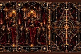 design custom tarot cards and oracle card backs