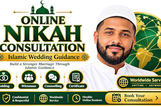 do online nikah consultation and islamic wedding guidance