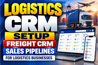 set up logistic CRM freight CRM and sales pipeline