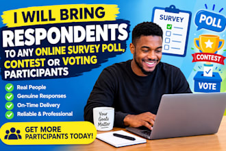 bring respondents to any online survey poll, contest or voting participants