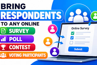 bring respondents to any online survey poll, contest or voting participants