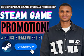 steam game promotion, steam game marketing to boost steam game wishlist