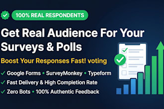 bring real respondents to fill online survey, poll, or questionnaire
