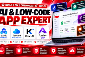 build, fix and deploy baidu miaoda, axelor, kimi ai and tencent cloudbase apps