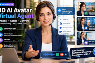 do ai telemarketing avatar agent kyc digital human lms tutor 3d realistic avatar