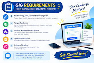 bring respondents to your online survey, poll, contest, or voting campaign