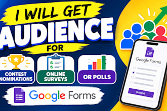 get audience for contest nominations, online surveys or polls google forms