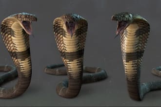 create 3d creatures ready for game, werewolf and wild animal, ue5 3d rigging,fbx