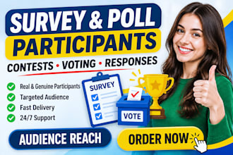 bring respondents to online surveys, polls, contests and voting campaigns