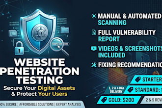 pentest your system and and fix security vulnerabilities
