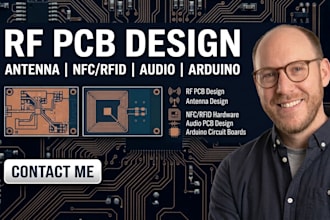 design rf pcb, antenna design, nfc rfid hardware, audio, arduino circuit board