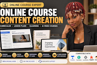 create online course content, course development, ai video course creation