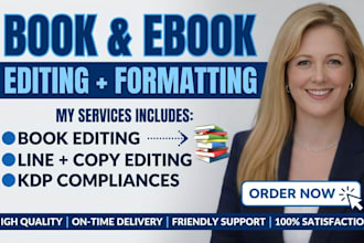 proofread and copy edit your book or manuscript