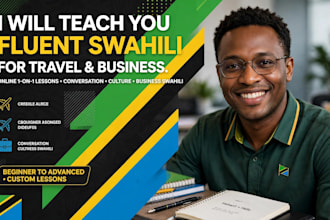 teach you fluent swahili kiswahili for travel business