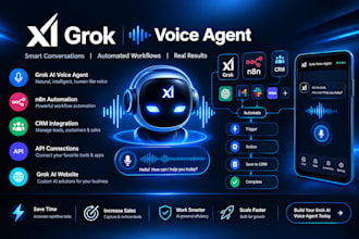 grok xai voice agent grok bot n8n crm workflow ai automation api grok ai website