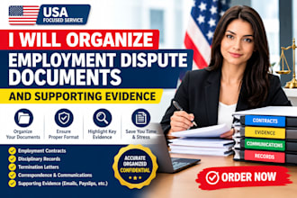 review employee dispute document, job contract and supporting evidence