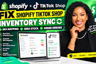 fix shopify tiktok shop inventory sync sku mapping zero stock and order errors