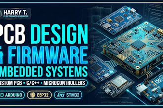 design custom multilayer pcbs and develop embedded firmware
