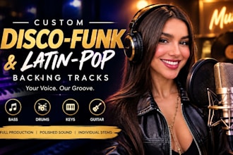 ghost produce custom disco funk, latin pop, darkwave and post punk music