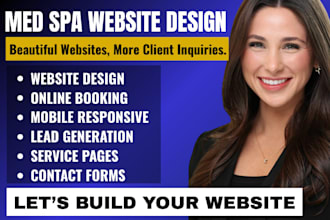 do aesthetic clinic, medical spa website design, treatment and service pages