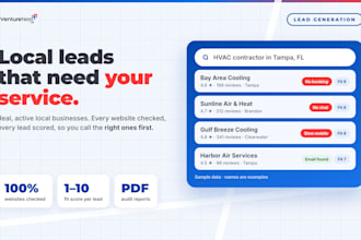find verified local business leads with a website audit for each