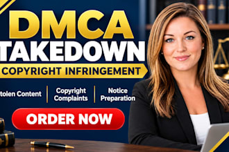 prepare a dmca takedown notice for copyright infringement