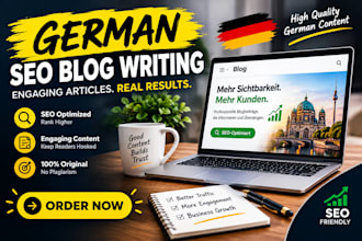 write seo optimized german blog posts that engage readers