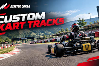create custom karting tracks, circuits and go kart mods for assetto corsa
