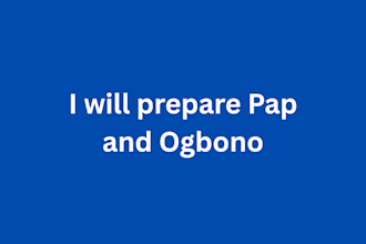 prepare delicious pap and ogbono