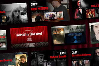 design cinematic tv show film pitch deck video production presentation movie epk