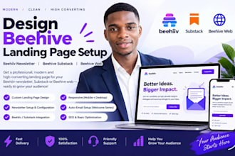 design beehive landingpage setup beehiiv newsletter beehive substack beehive web