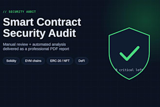 audit your smart contract with a full report