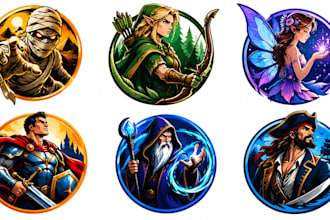 design a professional mummy, elf, fairy, hero logo