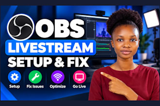 setup and fix obs livestream, streamlabs and vmix for twitch or youtube