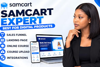 migrate landing page to samcart thrivecart samcart online course samcart