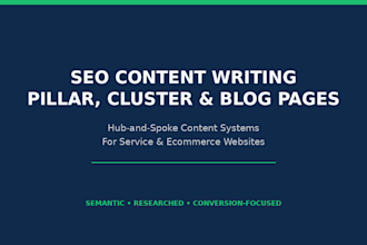 write SEO website content with topical pillar and cluster pages