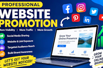 share and promote your website on top social media platform