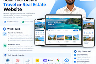 build travel booking website or real estate portal
