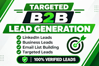 do targeted b2b leads generation and verified business lead