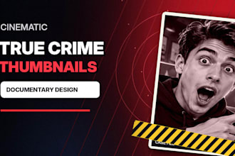 design cinematic true crime and documentary yt thumbnails