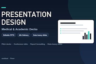 design professional presentation slides for medical and academic