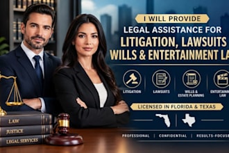 licensed florida texas litigation for lawsuit wills estate law entertainment law