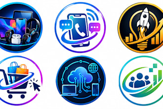 design a professional gadget, communication, startup, ecommerce logo