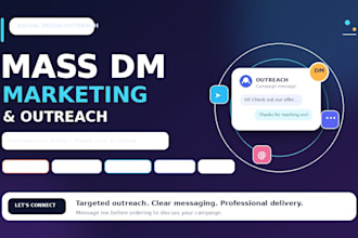 do instagram, twitter, telegram discord and tiktok mass dm marketing