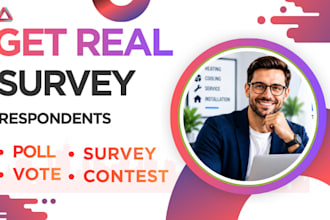 get 1000 audience participants to fill polls, online survey form questionnaire